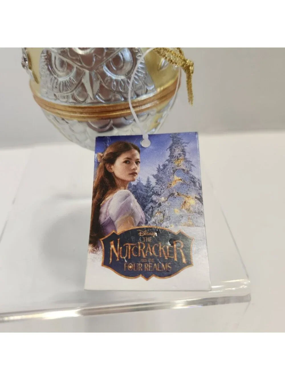 Disney The Nutcracker And The Four Realms Gold & Silver Owl Ornament With Gem Ac